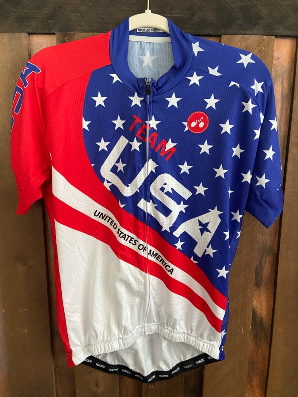 Team USA Men's Red, White & Blue Cycling Jersey